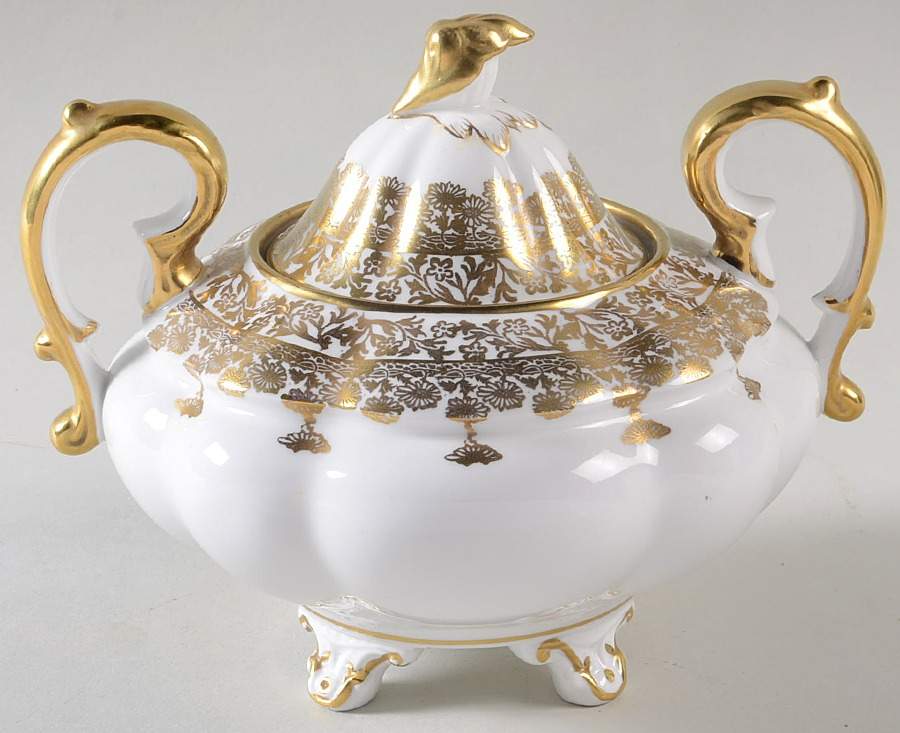 Gold Regent Sugar Bowl & Lid by Royal Stafford-1