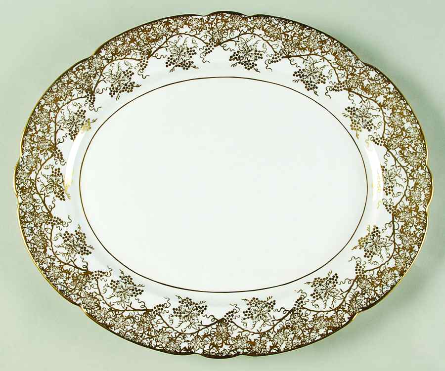 Grape Vine 12" Oval Serving Platter by Royal Stafford-1
