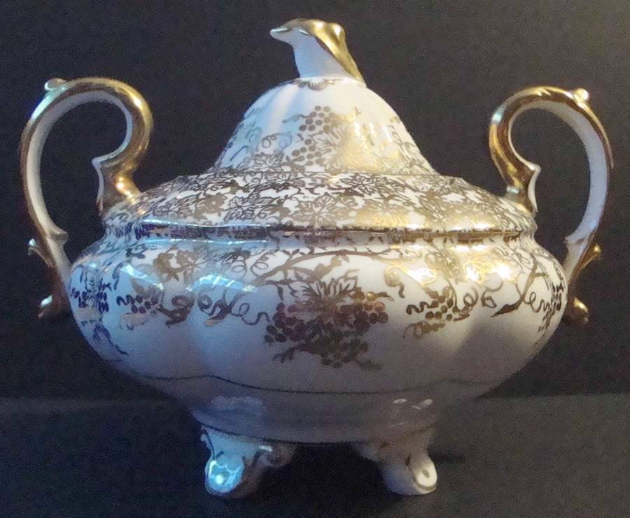 Grape Vine Sugar Bowl & Lid by Royal Stafford-1