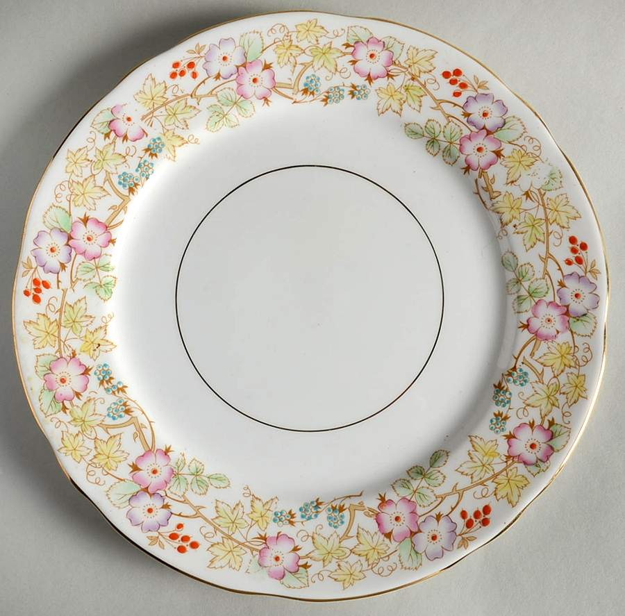 Hedgerow (Bone, Vine with Berries) Dinner Plate by Royal Stafford-1