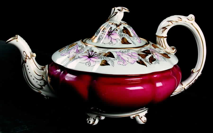 Morning Glory Teapot & Lid by Royal Stafford-1