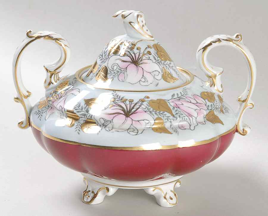 Morning Glory Sugar Bowl & Lid by Royal Stafford-1