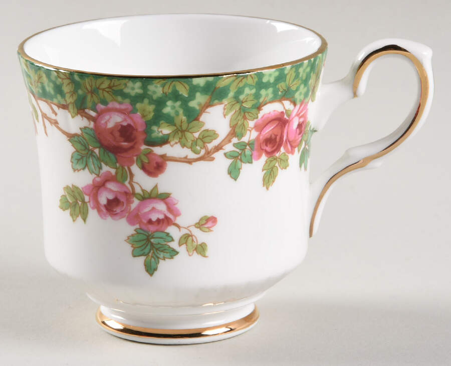 Olde English Garden Green Footed Demitasse Cup by Royal Stafford-1