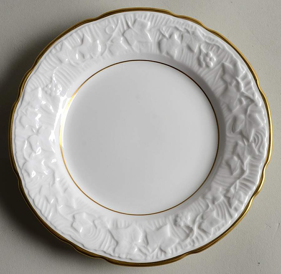 Old English Oak Gold Dessert/Pie Plate by Royal Stafford-1
