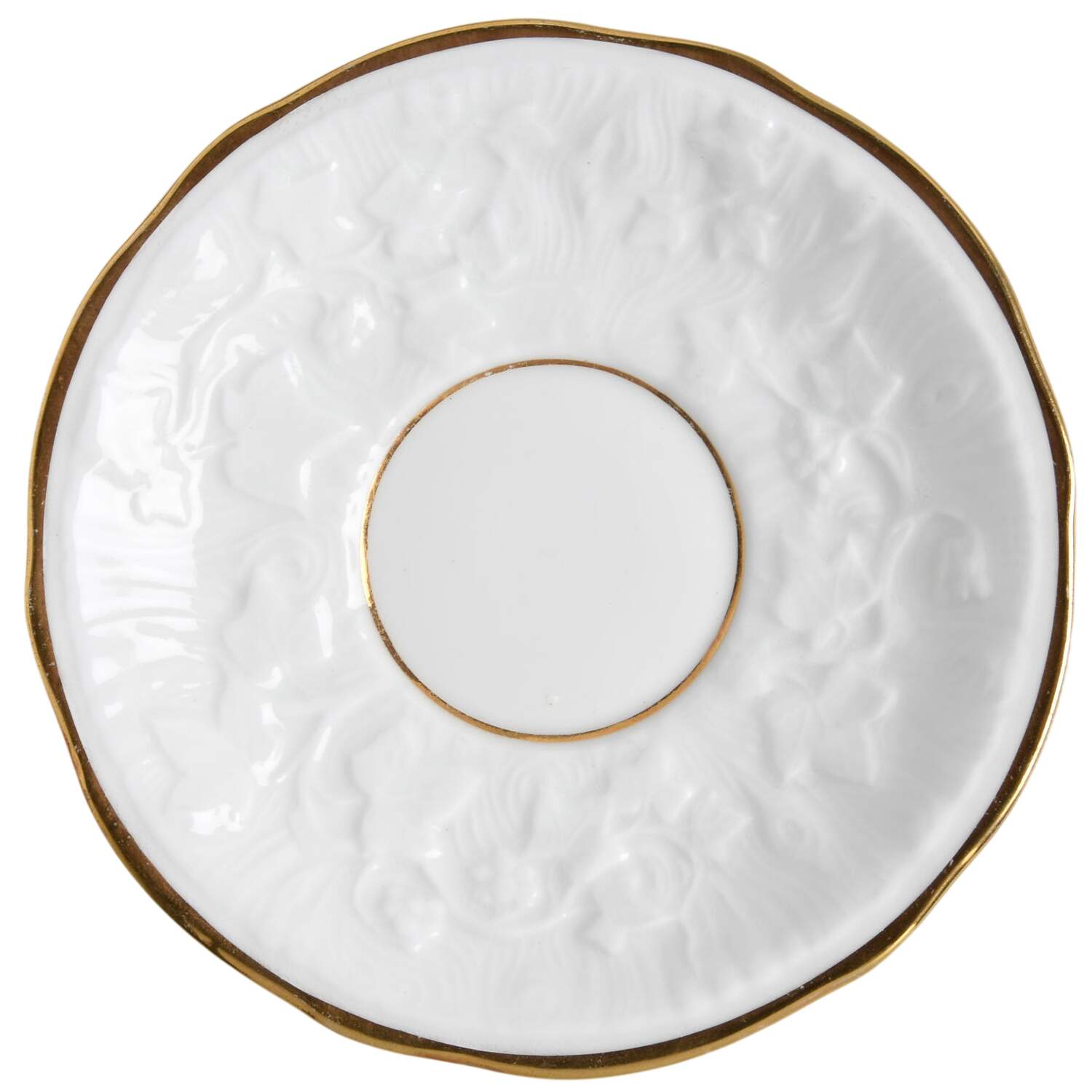 Old English Oak Gold Saucer by Royal Stafford-1