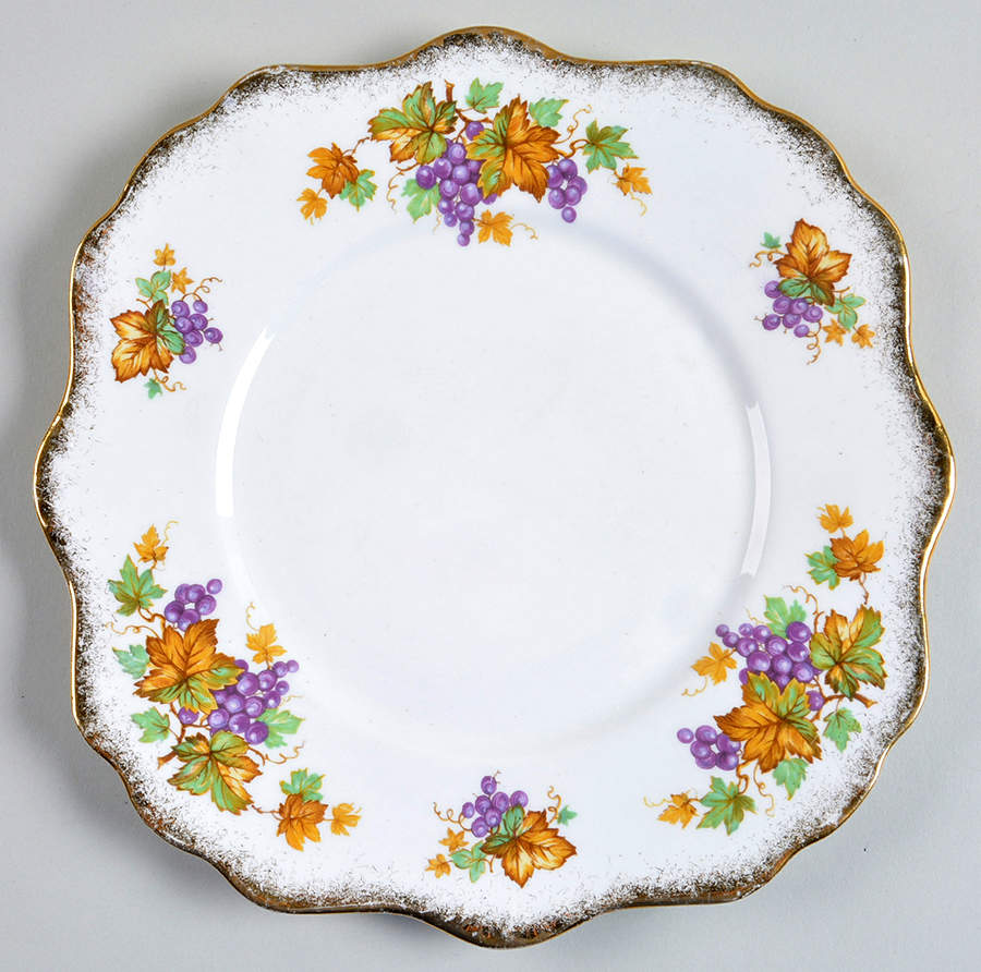 Oregon Grapes Square Luncheon Plate by Royal Stafford-1