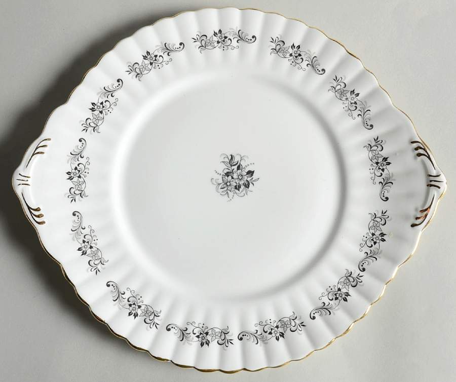 Othello Handled Cake Plate by Royal Stafford-1