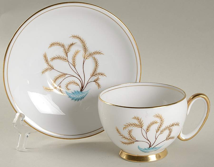 Persian Tree Footed Cup & Saucer Set by Royal Stafford-1