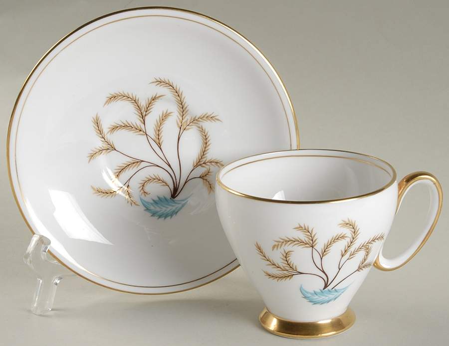 Persian Tree Footed Cup & Saucer Set by Royal Stafford-1