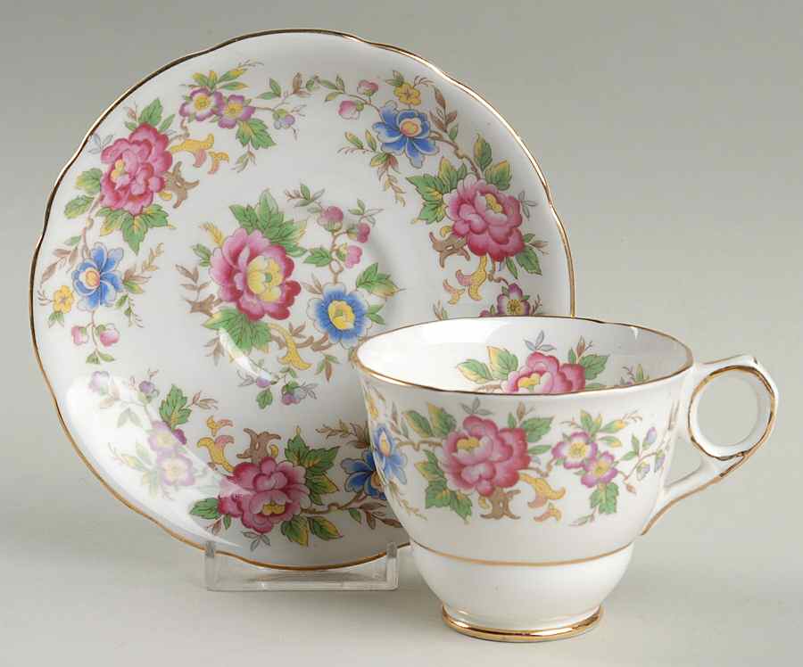Rochester Footed Cup & Saucer Set by Royal Stafford-1