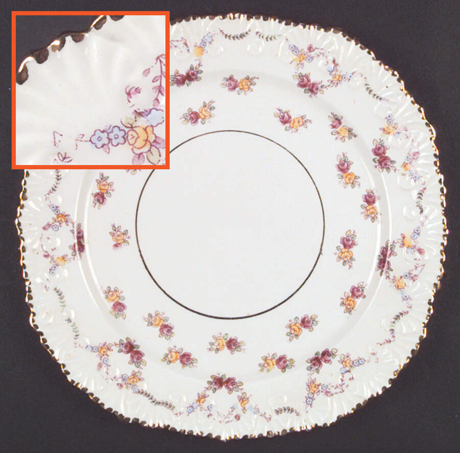 Rose Garland Salad Plate by Royal Stafford-1