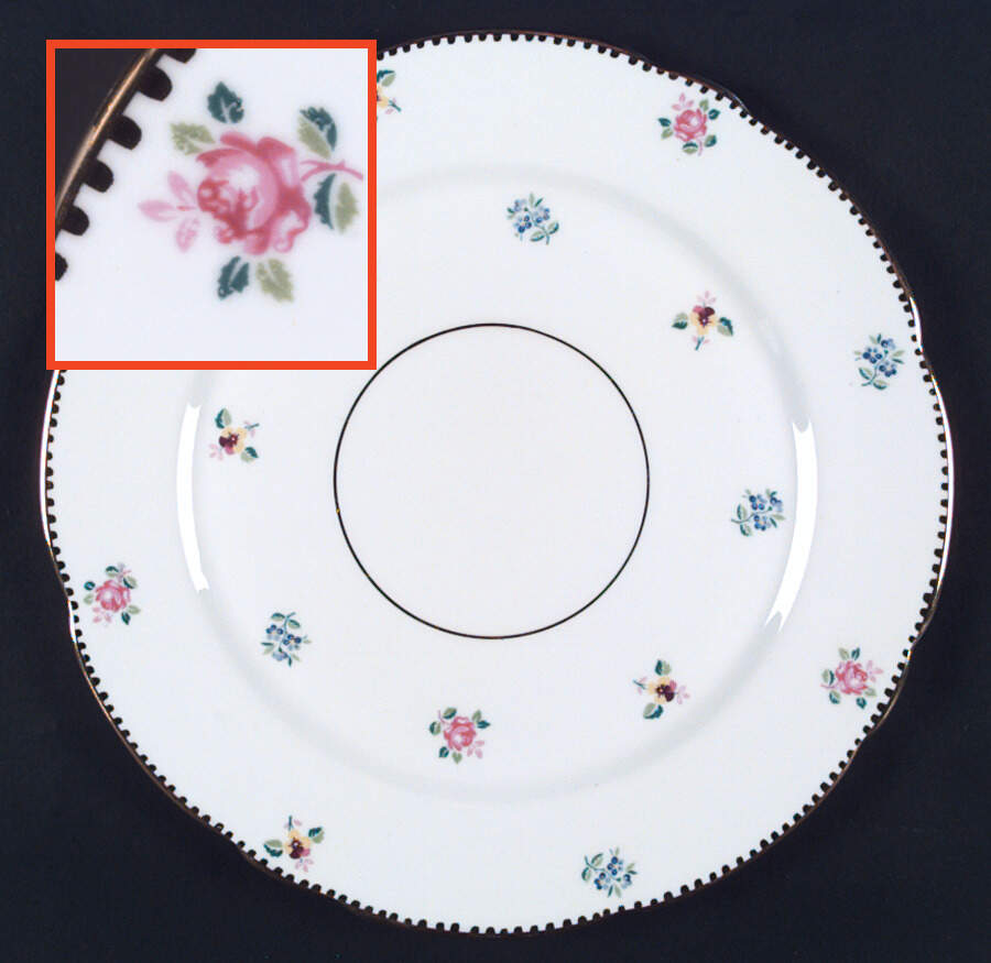 Rose, Pansy, Forget Me Not Dinner Plate by Royal Stafford-1