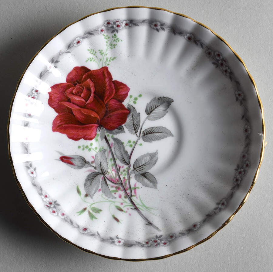 Roses To Remember (Fluted) Saucer by Royal Stafford-1
