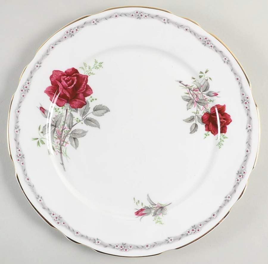 Roses To Remember (Scalloped) Dinner Plate by Royal Stafford-1