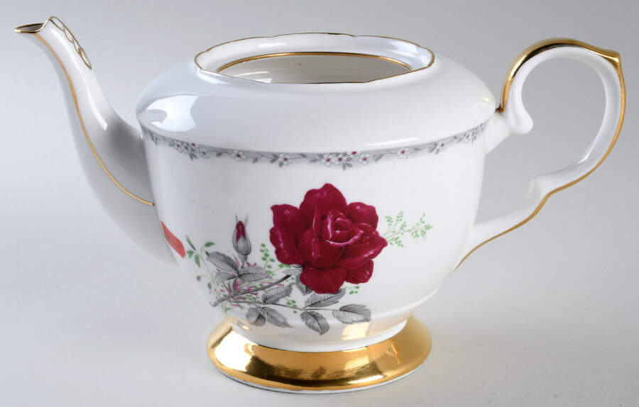 Roses To Remember (Scalloped) Teapot No Lid by Royal Stafford-1