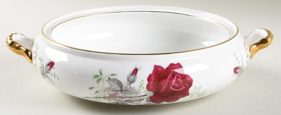 Roses To Remember (Scalloped) Round Vegetable No Lid by Royal Stafford-1