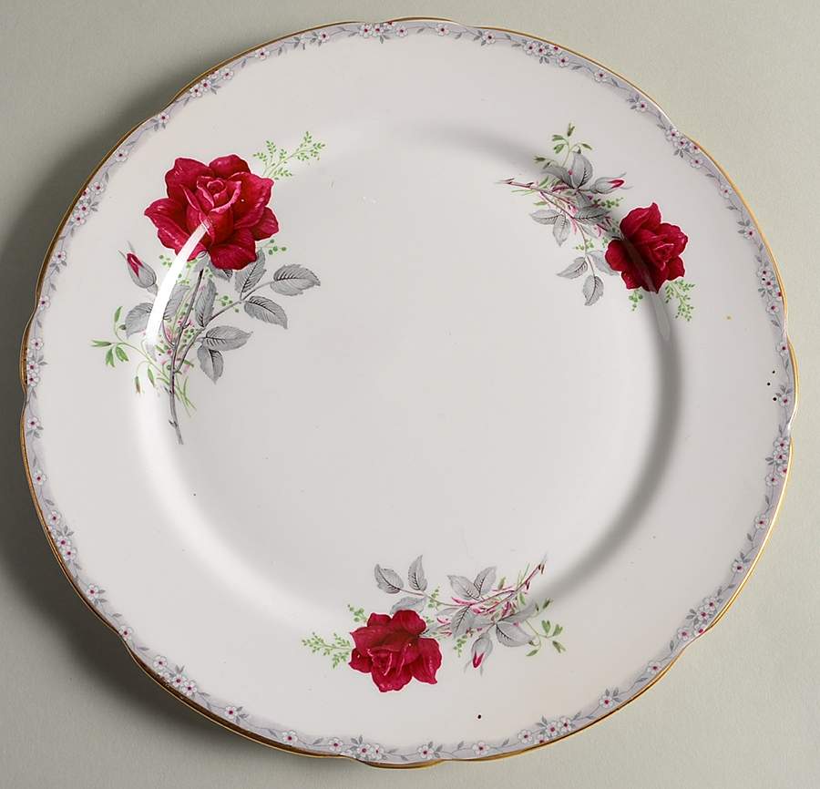 Roses To Remember (Scalloped) Dinner Plate by Royal Stafford-1