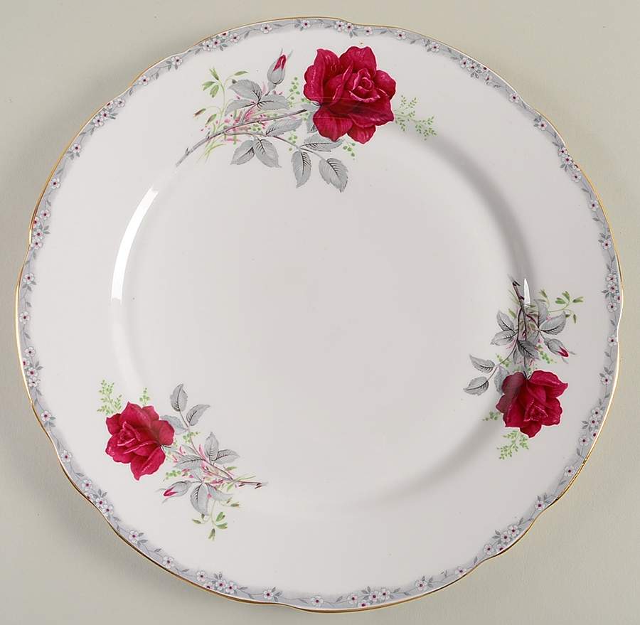 Roses To Remember (Scalloped) Dinner Plate by Royal Stafford-1