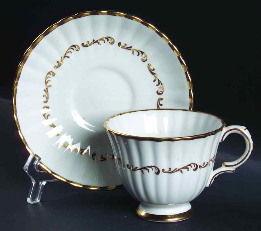 St. Regis Gold Footed Cup & Saucer Set by Royal Stafford-1