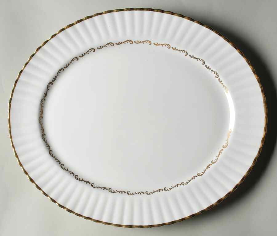 St. Regis Gold 15" Oval Serving Platter by Royal Stafford-1