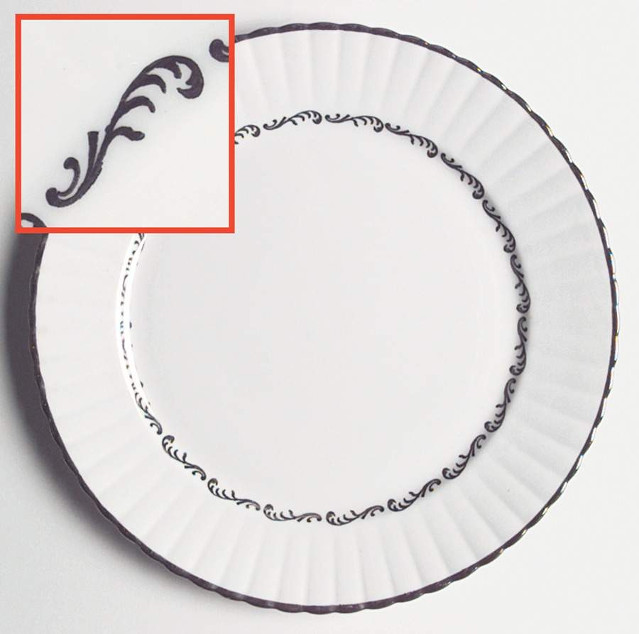 St. Regis Platinum Dinner Plate by Royal Stafford-1