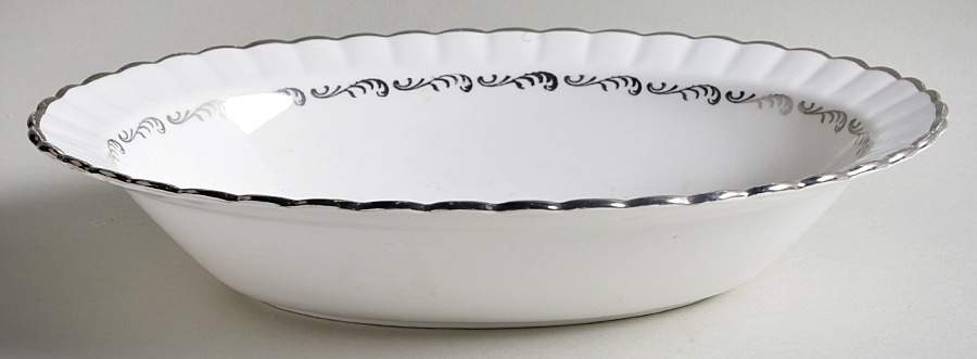 St. Regis Platinum Rim Soup Bowl by Royal Stafford-1