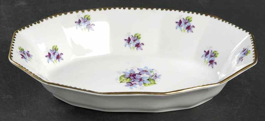 Sweet Violets (Not Embossed, Gold Drops Edge) Relish by Royal Stafford-1