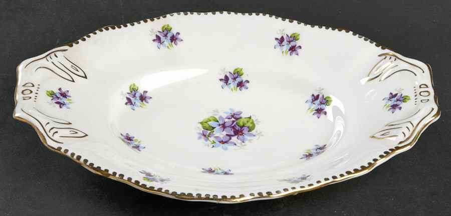 Sweet Violets (Not Embossed, Gold Drops Edge) Relish by Royal Stafford-1