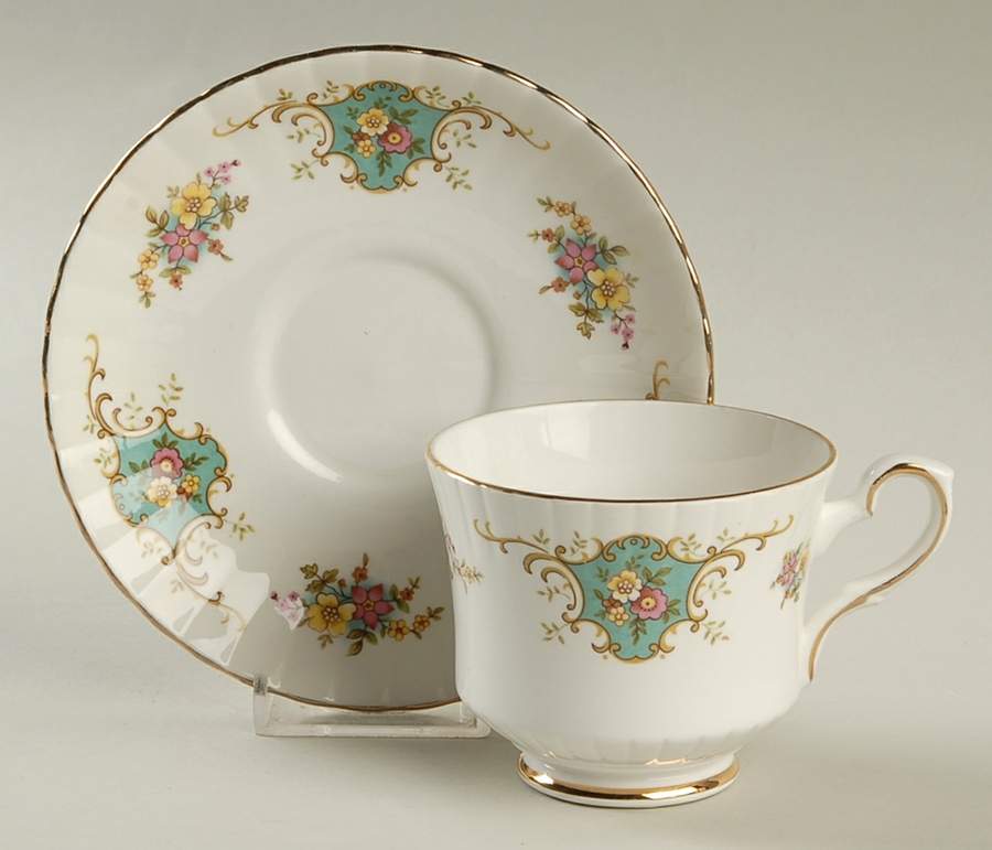 True Love Footed Cup & Saucer Set by Royal Stafford-1