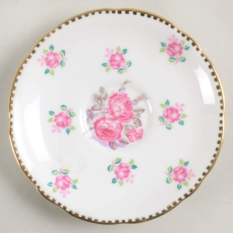 Tudor Rose Saucer for Demitasse Cup by Royal Stafford-1