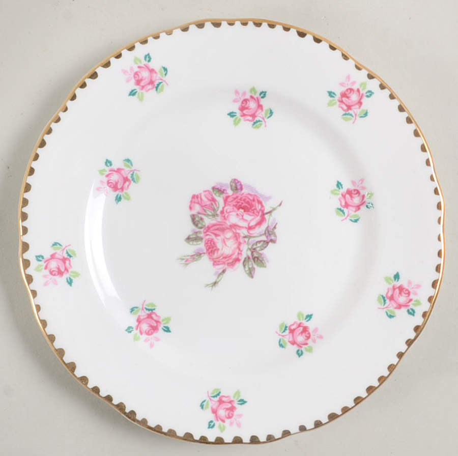 Tudor Rose Bread & Butter Plate by Royal Stafford-1