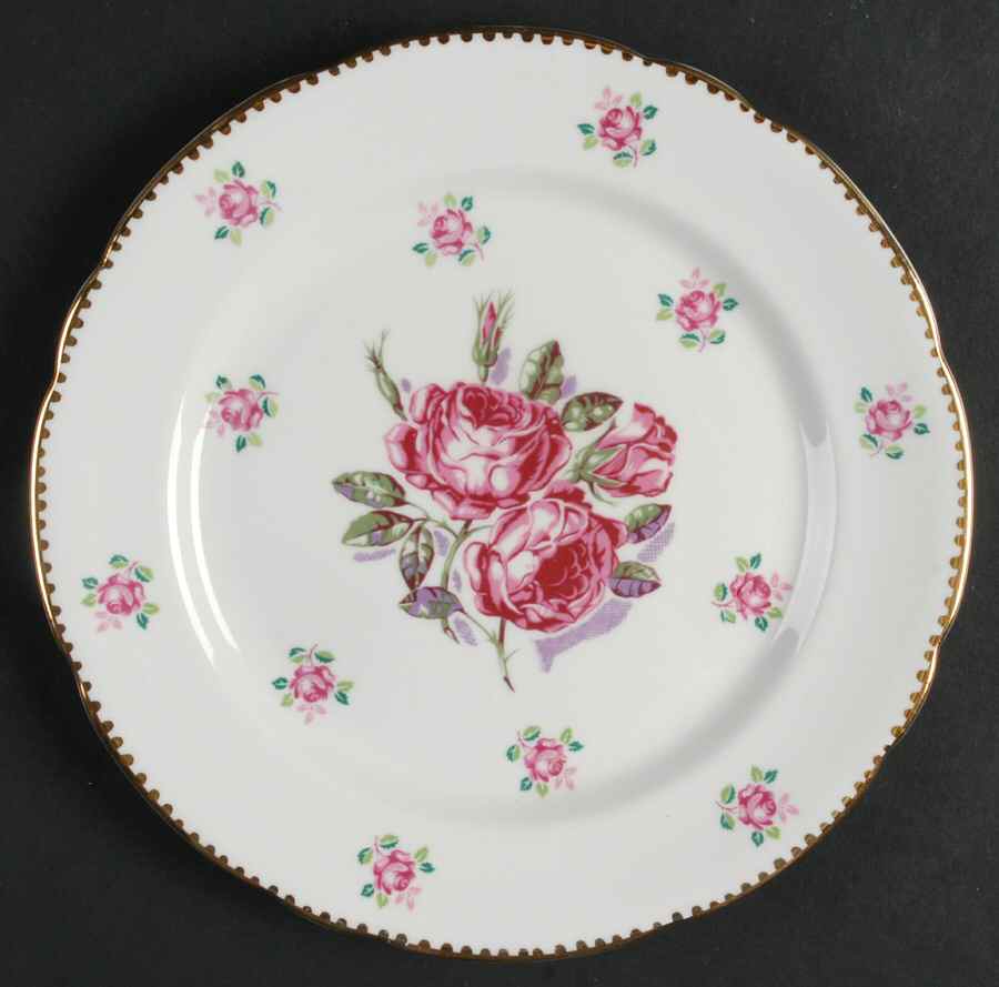 Tudor Rose Salad Plate by Royal Stafford-1