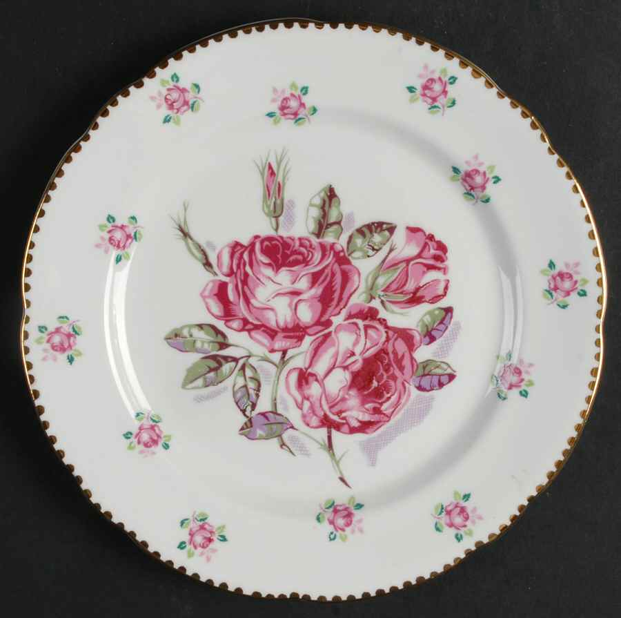 Tudor Rose Salad Plate by Royal Stafford-1