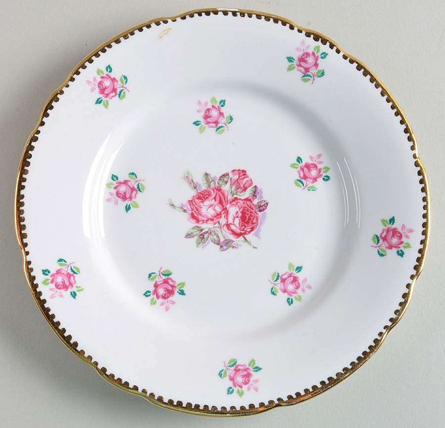Tudor Rose Salad Plate by Royal Stafford-1