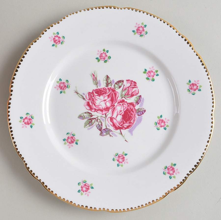 Tudor Rose Luncheon Plate by Royal Stafford-1