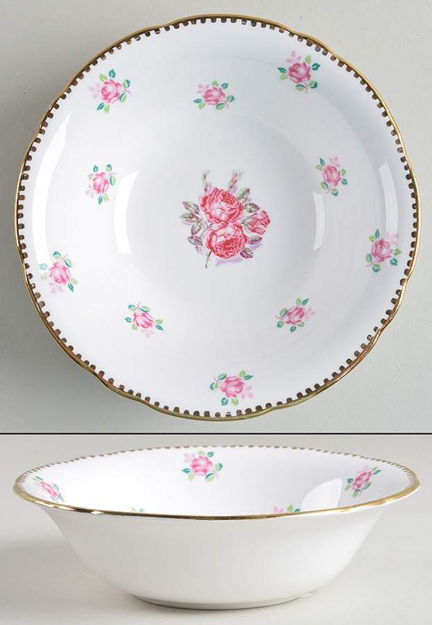 Tudor Rose Coupe Cereal Bowl by Royal Stafford-1