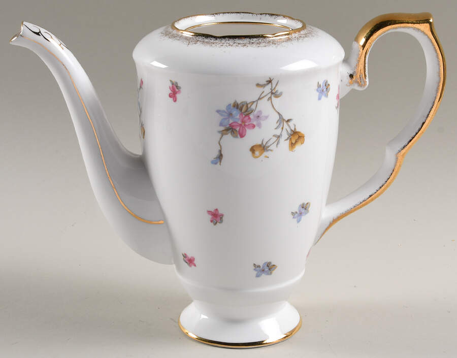 Violets Pompadour Coffee Pot No Lid by Royal Stafford-1