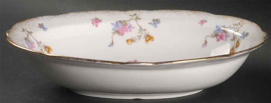 Violets Pompadour 10" Oval Vegetable Bowl by Royal Stafford-1