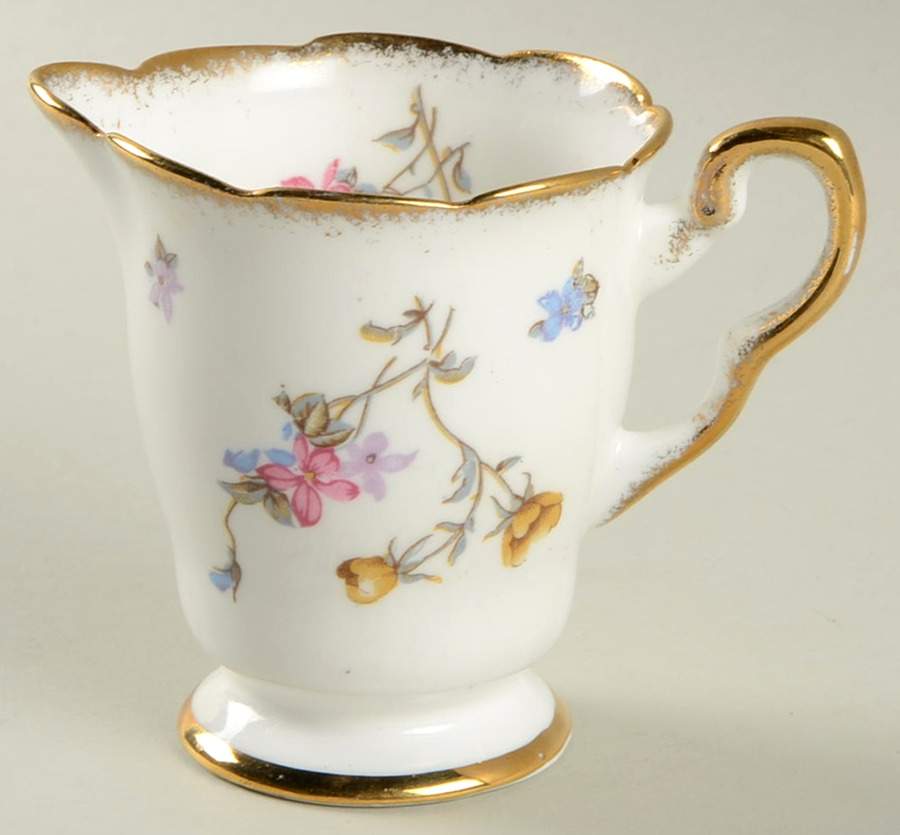 Violets Pompadour Mini Creamer by Royal Stafford-1