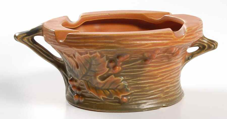 Bushberry (Terra Cotta Background) Round Ashtray by Roseville-1