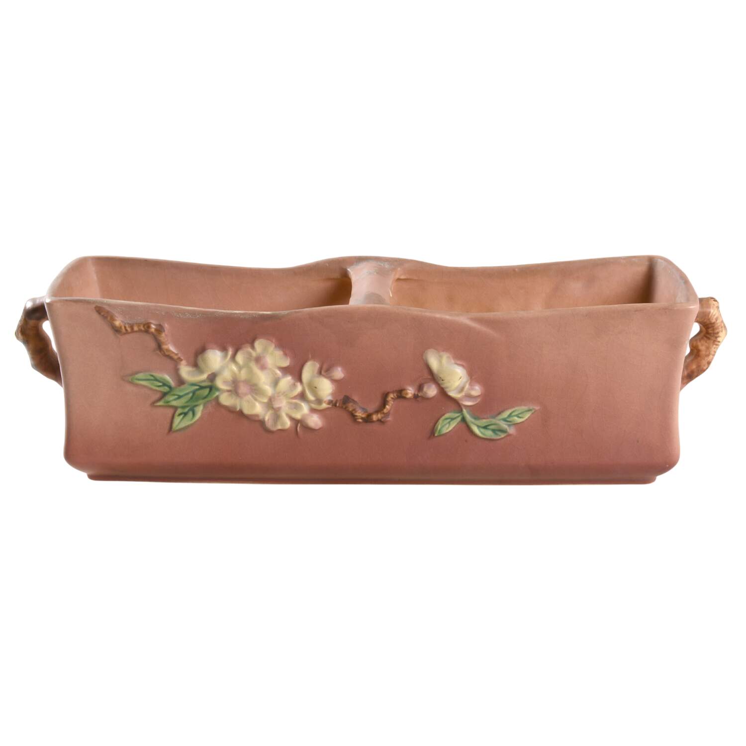Apple Blossom Pink Window Box Planter by Roseville-1