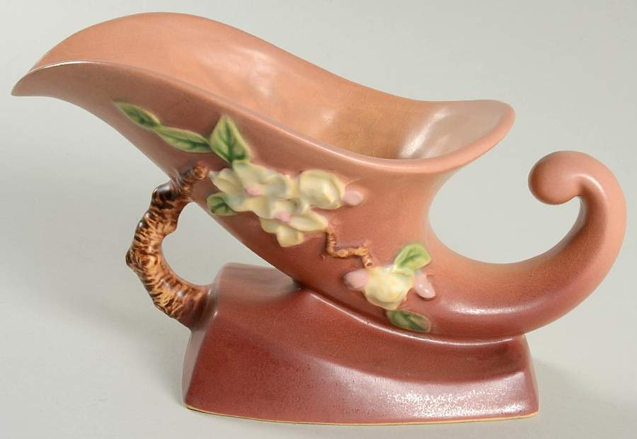 Apple Blossom Pink 8" Cornucopia by Roseville-1