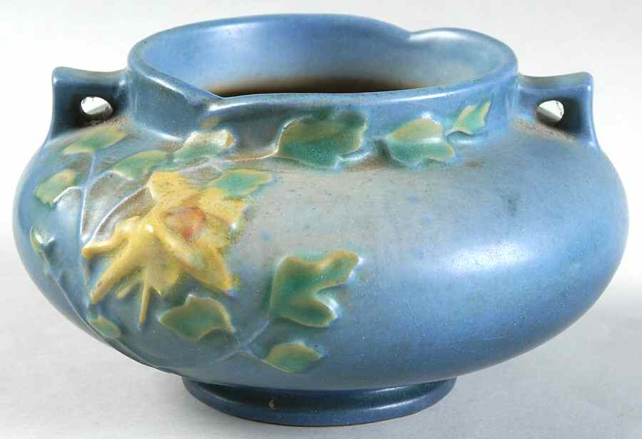 Columbine Blue 3" Jardiniere by Roseville-1