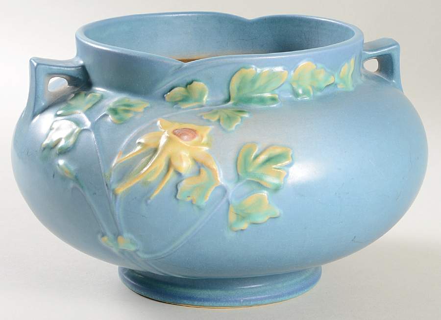 Columbine Blue 6" Jardiniere by Roseville-1