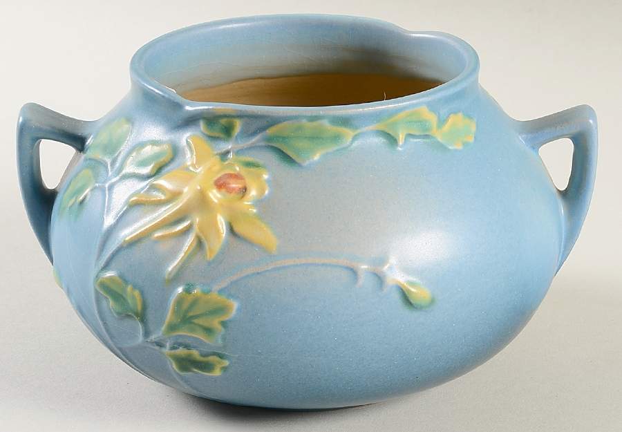 Columbine Blue 4" Rose Bowl by Roseville-1