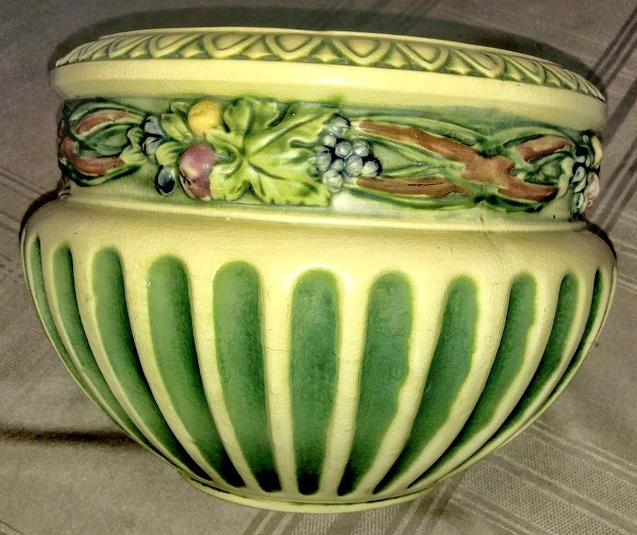 Corinthian 8" Hanging Planter by Roseville-1