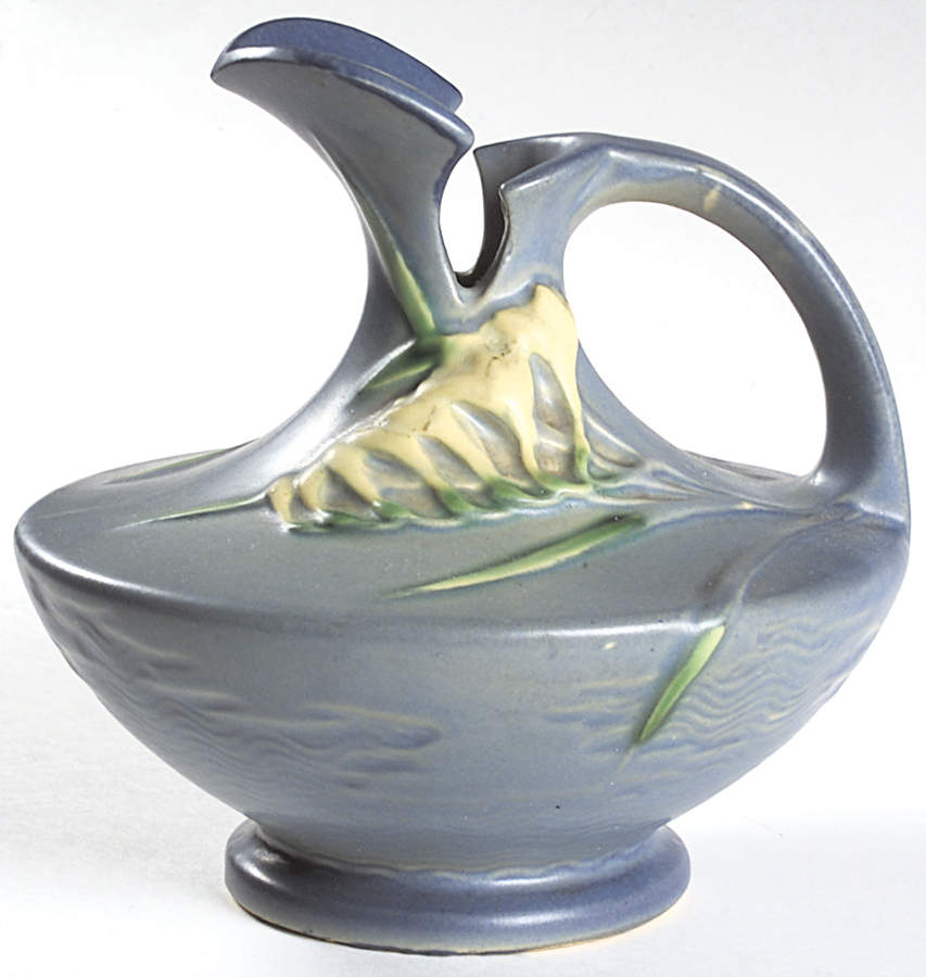 Freesia Delft Blue 6" Ewer by Roseville-1