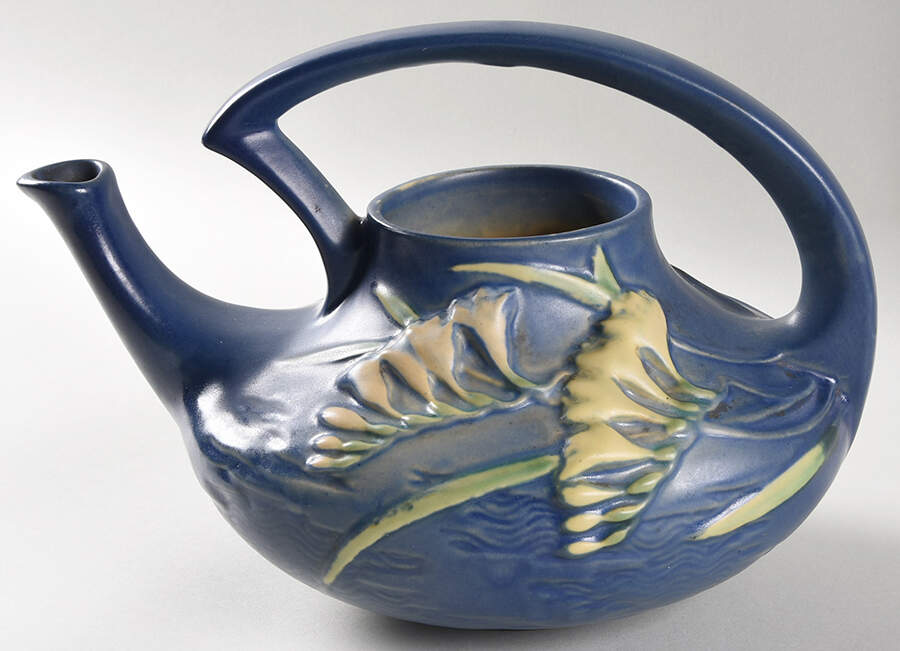 Freesia Delft Blue Teapot No Lid by Roseville-1