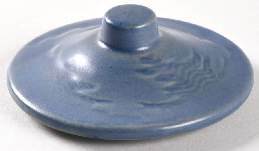 Freesia Delft Blue Lid for Teapot by Roseville-1