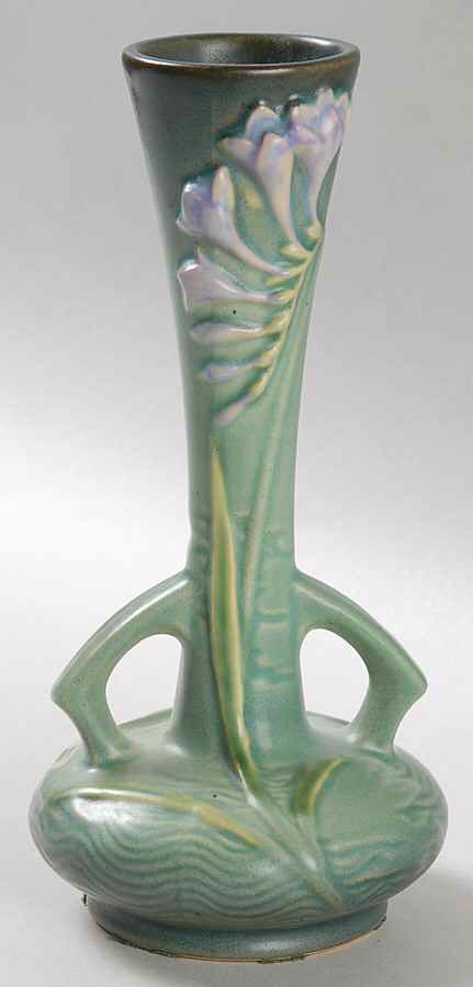 Freesia Green 7" Bud Vase by Roseville-1